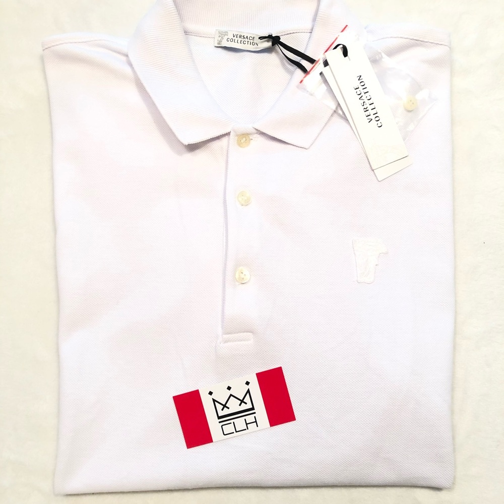 VERSACE COLLECTION MEDUSA LOGO POLO